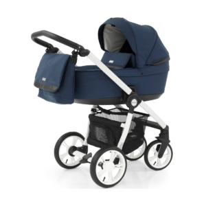 BabyStyle Prestige 3 2in1 Pram System White Frame/Black-French N