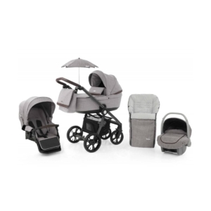 BabyStyle Prestige 3 3in1 Travel System Grey Frame/Brown-Barley