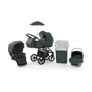 BabyStyle Prestige 3 3in1 Travel System Grey Frame/Brown-Fern