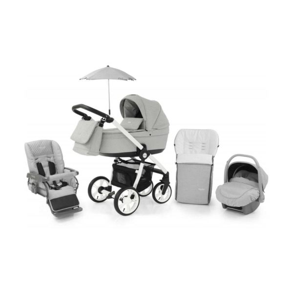 BabyStyle Prestige 3 3in1 Travel System White Frame/Black-Flint