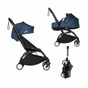 BABYZEN YOYO² Black Frame with Bassinet Complete - Air France