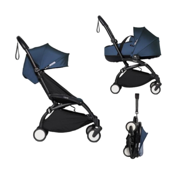 BABYZEN YOYO² Black Frame with Bassinet Complete - Air France