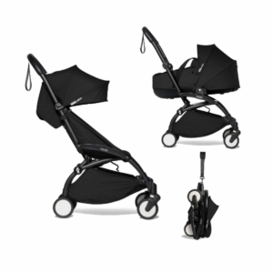 BABYZEN YOYO² Black Frame with Bassinet Complete - Black