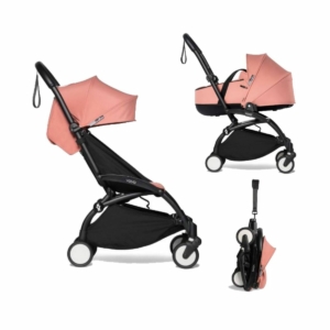 BABYZEN YOYO² Black Frame with Bassinet Complete - Ginger