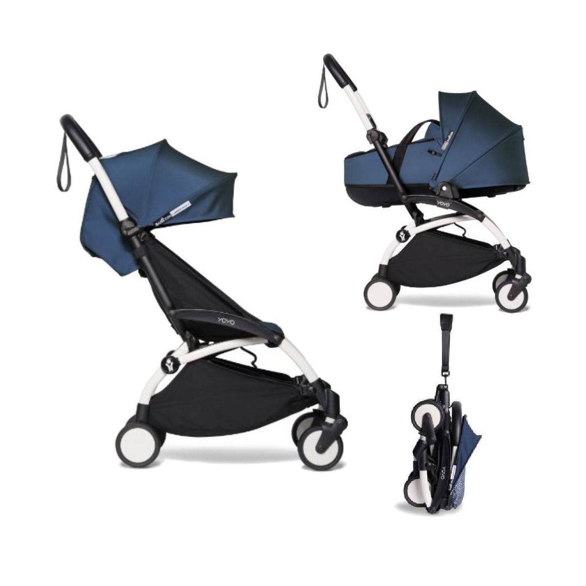BABYZEN YOYO² White Frame with Bassinet Complete - Air France