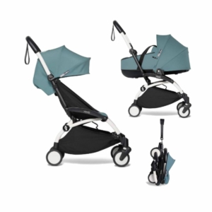 BABYZEN YOYO² White Frame with Bassinet Complete - Aqua