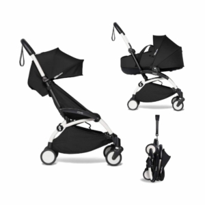 BABYZEN YOYO² White Frame with Bassinet Complete - Black