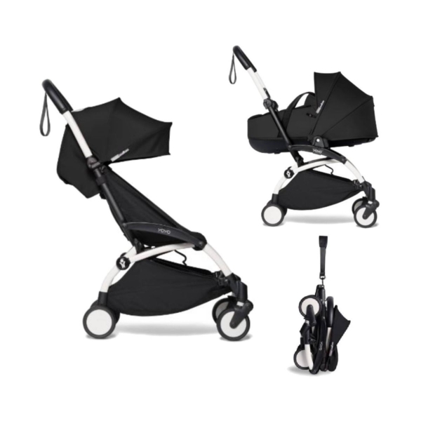 BABYZEN YOYO² White Frame with Bassinet Complete - Black