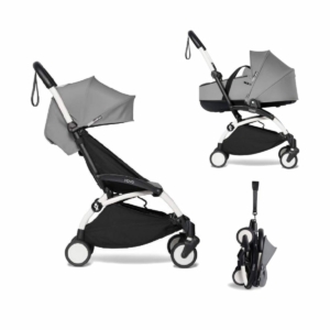 BABYZEN YOYO² White Frame with Bassinet Complete - Grey