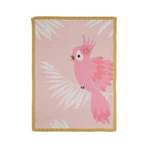 Bizzi Growin Pippa Parrot Knitted Blanket (NEW)