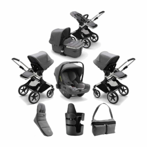 Bugaboo Fox2 7 Piece Bundle-Grey Melange/Aluminium