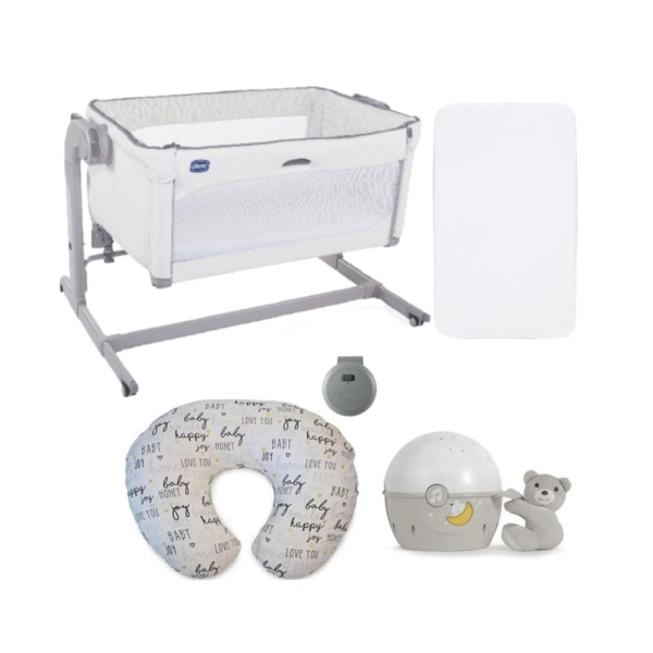 Chicco Next2Me Magic Side Sleeptime Bundle-White Snow (NEW)