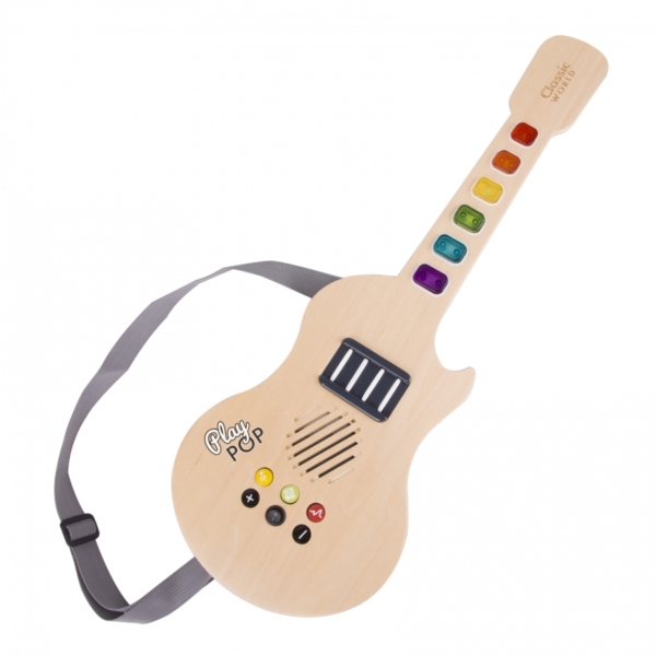 Classic World Glowing Wooden Electrical Guitar (NEW)