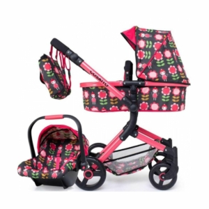 Cosatto Wonder Dolls Pram & Car Seat-Fairy Garden