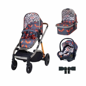 Cosatto Wow XL Premium Travel System Bundle-Charcoal Mister Fox