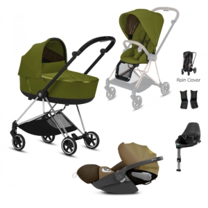Cybex Mios Rose Gold Pushchair with Lux Carry Cot & Cloud Z Car