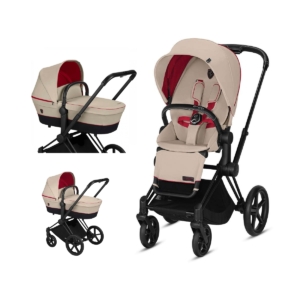Cybex Priam Lux Ferrari Pushchair with Lux Carry Cot-Silver Grey