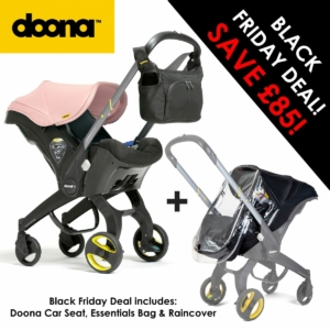 Doona Infant Car Seat Stroller-Blush Pink + FREE Essentials Bag