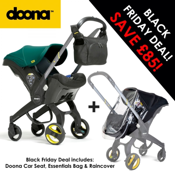 Doona Infant Car Seat Stroller-Racing Green + FREE Essentials Ba