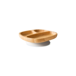 eco rascals Toddler Bamboo Suction Plate-Grey (NEW)