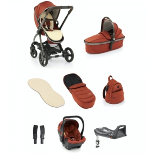egg® 2 Luxury 3in1 Shell Travel System with ISOFIX Base-Paprika