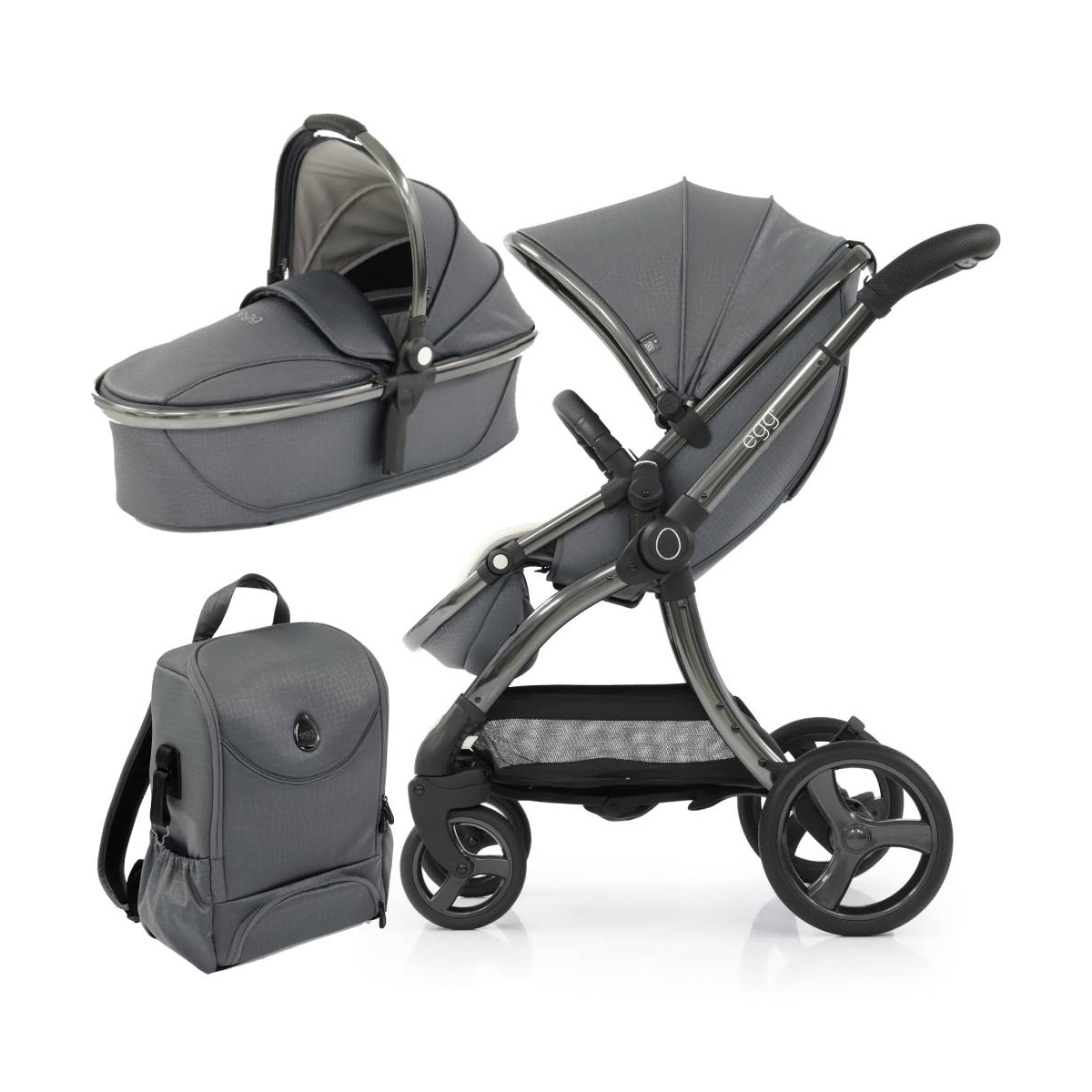 egg® 2 Special Edition 2in1 Pram System-Jurassic Grey (NEW)