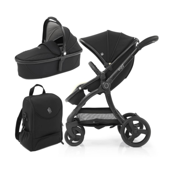 egg® 2 Special Edition 2in1 Pram System-Just Black (NEW)