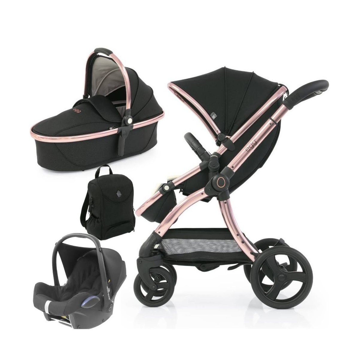 egg® 2 Special Edition 3in1 Cabriofix Travel System-Diamond Bla