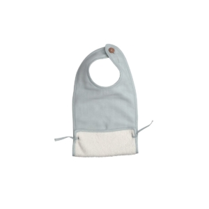 Fabelab Muslin Feeding Bib-Foggy Blue (NEW)