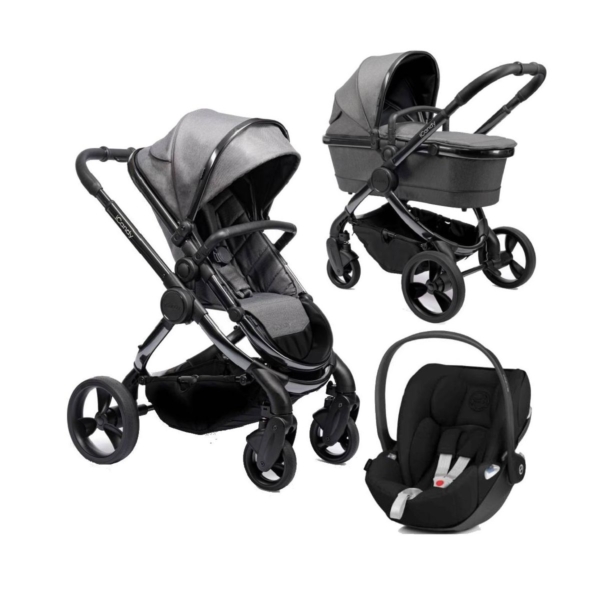 iCandy Peach & Cybex Bundle-Phantom/Dark Grey Twill