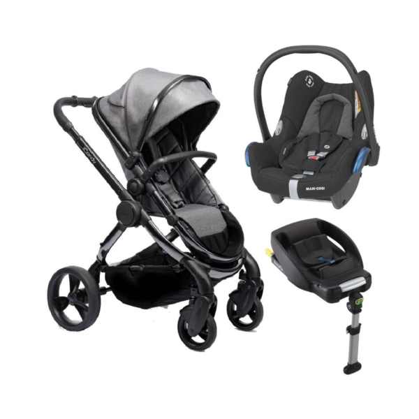 iCandy Peach & Maxi Cosi + EasyFix Base Bundle -Phantom/Dark Gre