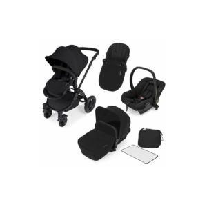 Ickle Bubba Stomp V2 Black Frame 3in1 Travel System-Black
