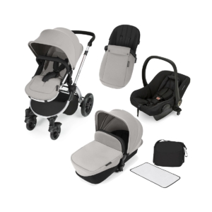 Ickle Bubba Stomp V2 Silver Frame 3in1 Travel System-Silver
