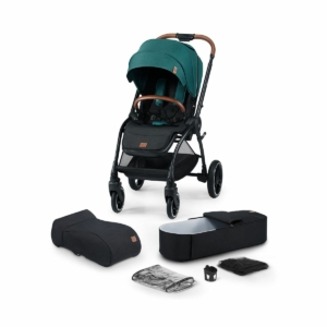 Kinderkraft Evolution Cocoon 2in1 Pushchair Midnight Green