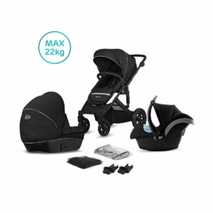 Kinderkraft Prime Lite 3in1 Travel System-Black (New 2020)