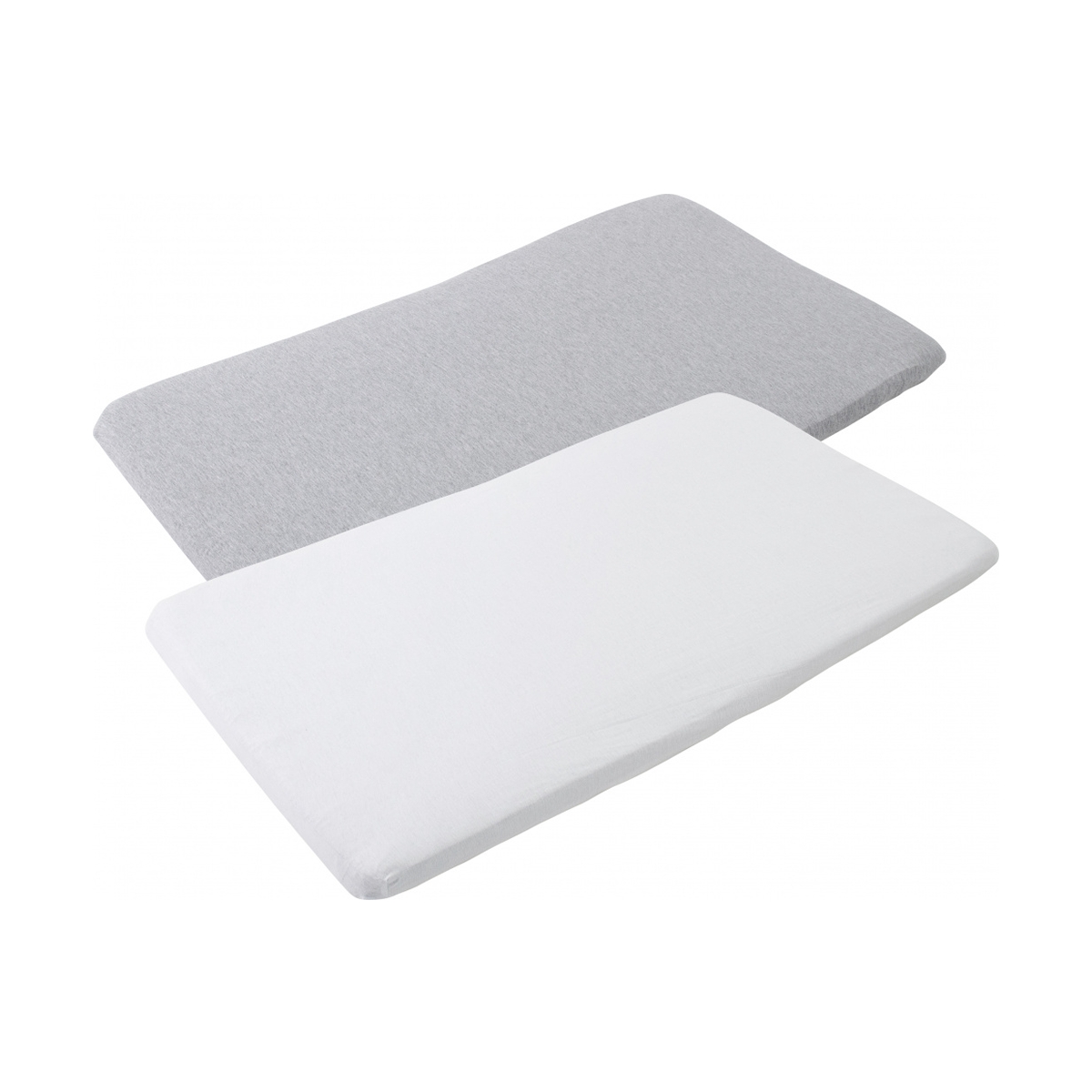 Maxi Cosi Iris Travel Cot Bedsheet 2 Pk-White & Grey
