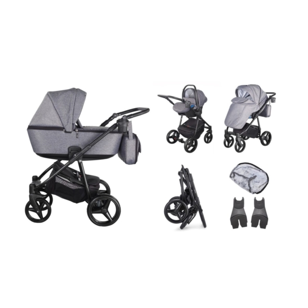 Mee-go Santino Travel System-Graphite (2021) + Free Changing Bag