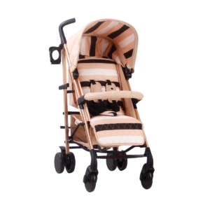 My Babiie AM to PM MB51 Rose Gold Stroller -Blush Stripes MB51AM