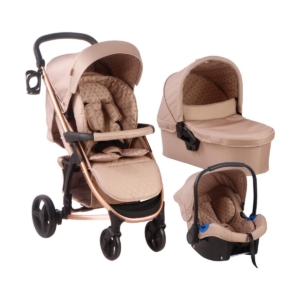 My Babiie MB200+ Dreamiie Travel System-Mocha Monogram MB200SFMO