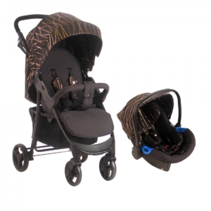My Babiie MB30 Stroller and Car Seat-Rose Gold BLACKMB30BKPLUS