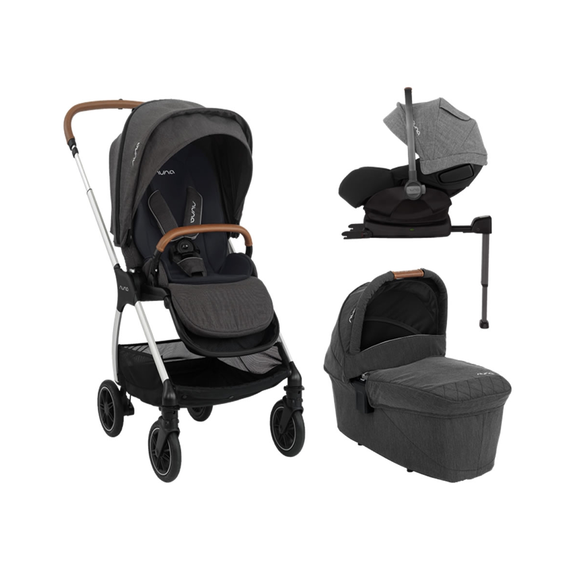 Nuna Triv-Arra 5 Piece Pushchair Bundle-Caviar