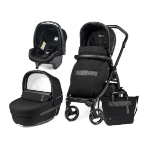 Peg Perego Book Modular 51 Culla Elite Bundle-Rock Black (NEW)