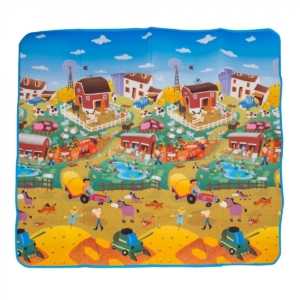 Prince Lionheart Reversible Play Mat-City Farm (NEW)