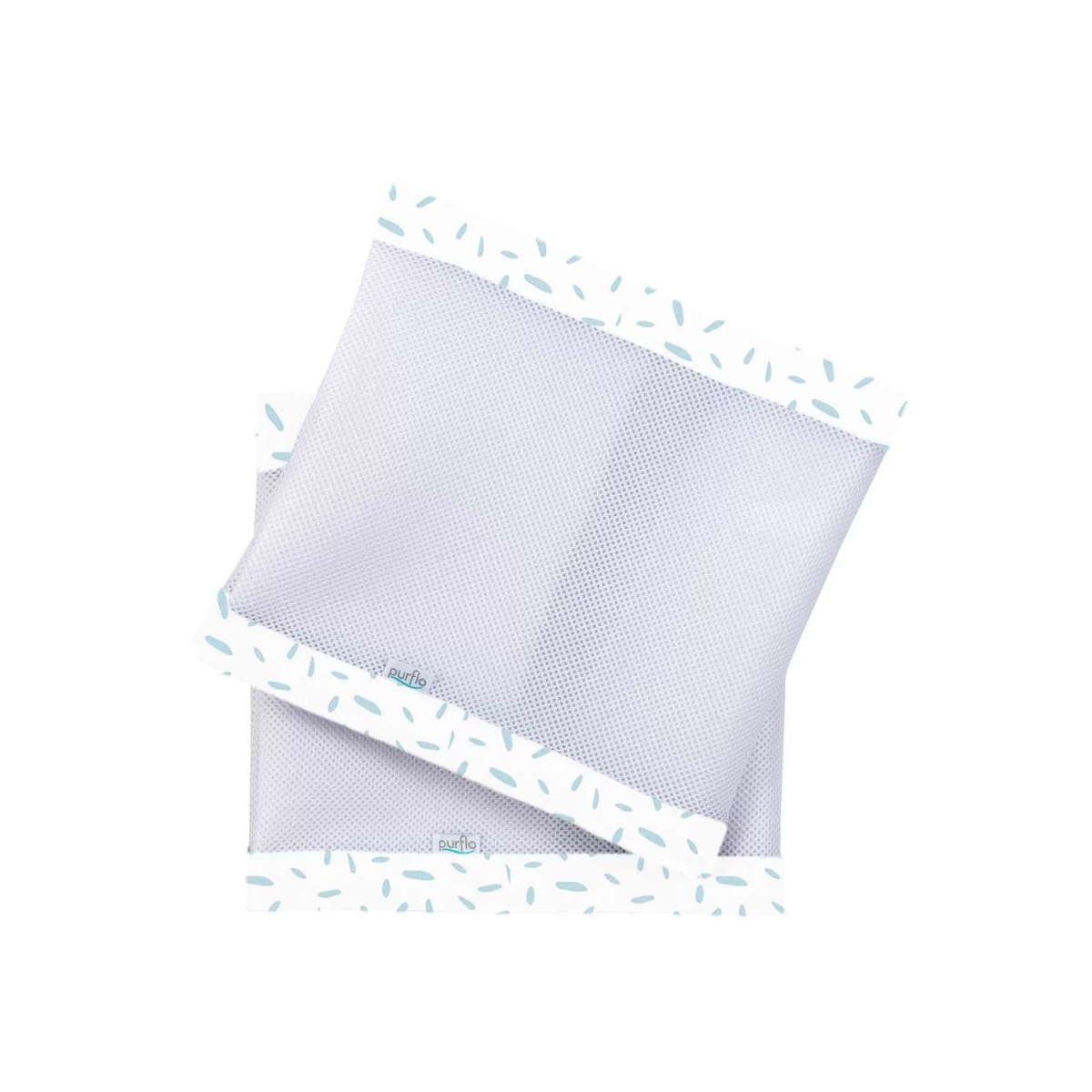 Purflo Breathable Cot Bumper-Misty Blue