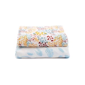Purflo Muslin Set Extra Large 2pk-Jungle Leaves (NEW)