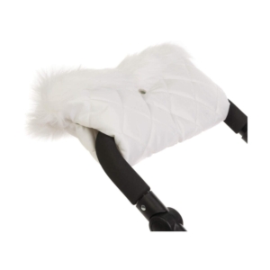 Roma Dolls Pram Fur Handmuff-White