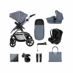 Silver Cross Pioneer Simplicity Plus & Isofix Base Bundle-Sky (2