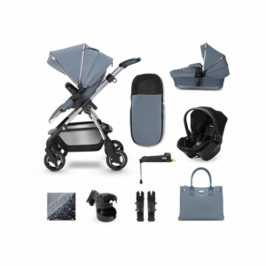 Silver Cross Wayfarer Simplicity Plus & Isofix Base Bundle-Sky (