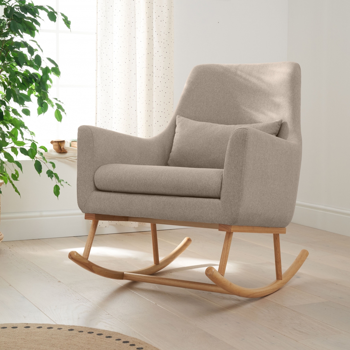 Tutti Bambini Oscar Rocking Chair-Stone/Natural