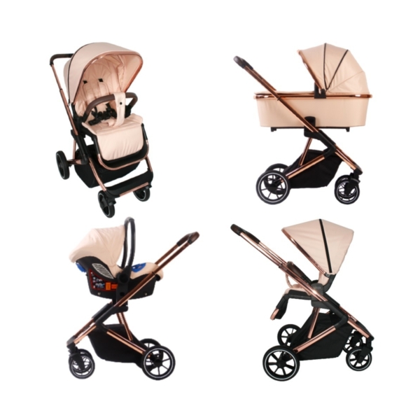 Your Babiie Belgravia Travel System-Rose Gold Blush (YBBEL103)